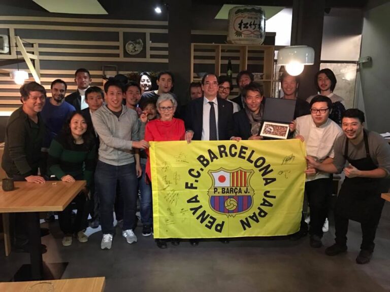 FCバルセロナのホセマリアバルニウス氏を招いて、FC  Barcelona  Penya  Japanのバルセロナ支部1周年記念パーティー。