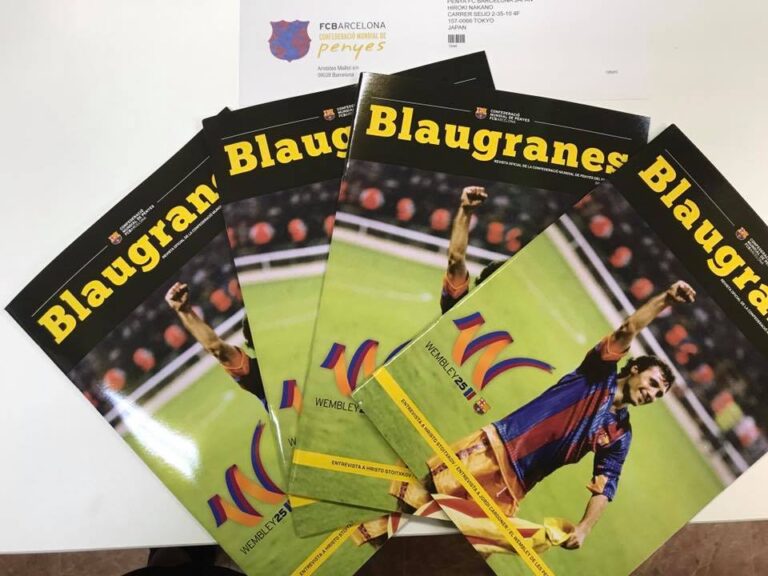 【PenyaF.C.BarcelonaJapanより】<br> F.C.Barcelonaより会報誌が届きました。<br> 今回の特集はストイチコフ。<br> そして 昨年、我々の総会にいらしてくださった現副会長のカルドネ氏。